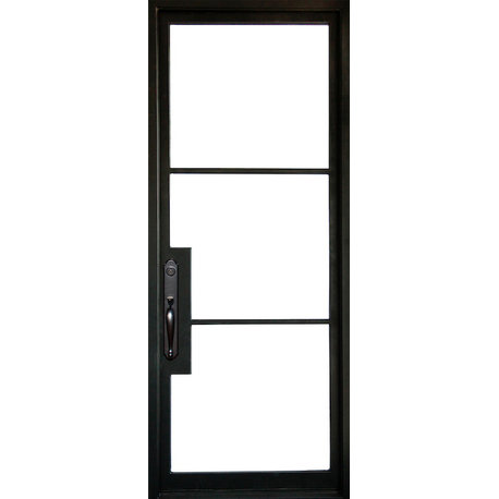 Vision Steel 46"x96" Wrought Iron Door, Right Hand