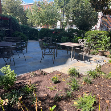 Flagstone Patio on Stone Dust with Custom Design in Columbia Heights, DC