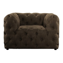 Carnegie Tufted Upholstered Club Chair - Armchairs And Accent Chairs
