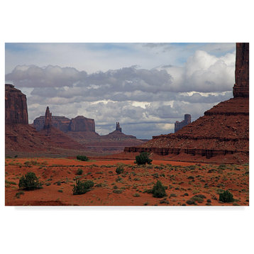 J.D. Mcfarlan 'Monument Valley Iii' Canvas Art, 19"x12"