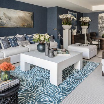 Chic Beach Lounge for Hamptons Designer Showhouse
