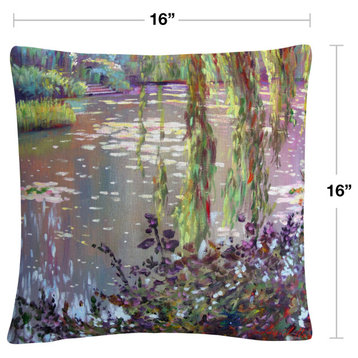 David Lloyd Glover 'Homage to Monet' Decorative Throw Pillow