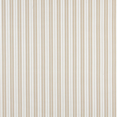 Beige Ticking Stripe Indoor Outdoor Marine Acrylic Upholstery Fabric By The Yard