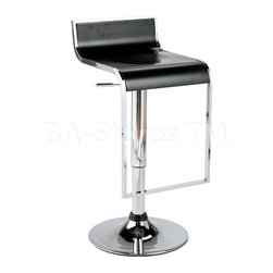 Fortuna Black / Chrome Bar / Counter Stool - Bar Stools And Counter Stools