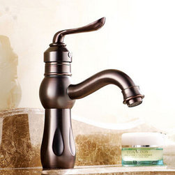 Antique Oil Rubbed Bronze Bathroom Sink Faucet (Short version) ORB109 - Bathroom Sink Faucets
