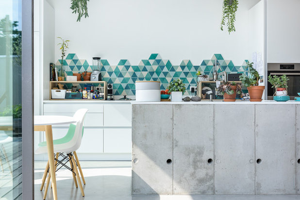 ビーチスタイル キッチン TANGUY M. architecte, maison aux Volets, Rennes, 35