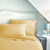 Becky Cameron Luxury 4-Piece Bed Sheet Set, California King, Gold