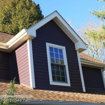 Purple House with New Doors, Siding & Roofing in Naperville