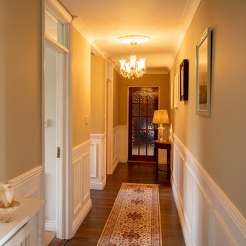 Panelling in this beautiful hallway