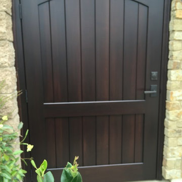 Clean and Simple Custom Wood Gates by Garden Passages