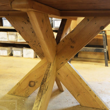 Round Reclaimed Wood Tables