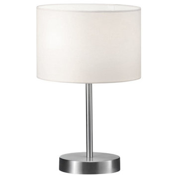 Grannus Table Lamp with White Shade, 8"