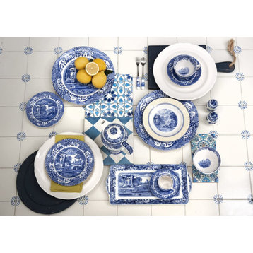 Spode Blue Room Set of 6 Georgian Plates