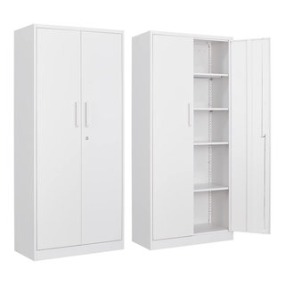 Corner Storage Cabinet Freestanding Floor Cabinet Bathroom W/ Shutter Door  Grey\brown : Target