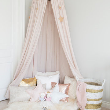 Ella's Pink and Gold Toddler Girl Room