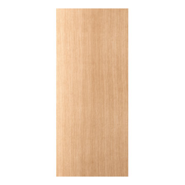 Leon: Exterior White Oak Flush Door with Vertical Grain (1-3/4”)