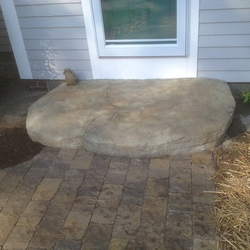 Small walkway addition w/ new Decorative Step