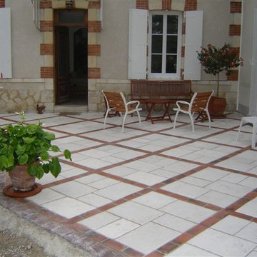 Terrasse réalisée avec les produits Jonchère