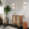 Hanalei Bathroom Vanity, Oak, 24", Single Sink, Freestanding