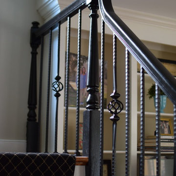iron baluster remodel at The Highlands