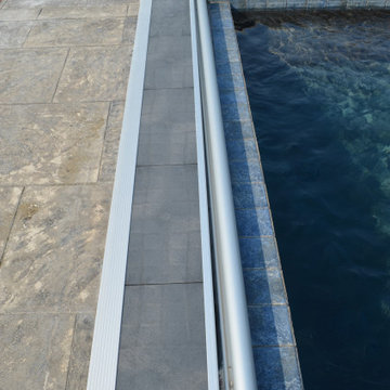 Custom built retractable pool cover