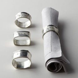 Vagabond House Assorted Pewter Napkin Rings - Napkin Rings