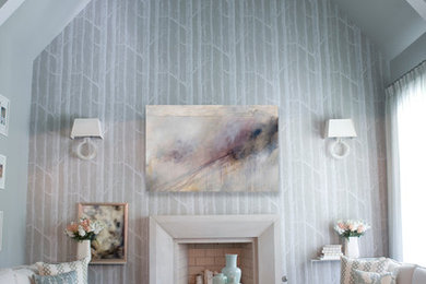 Example of a classic family room design in Atlanta