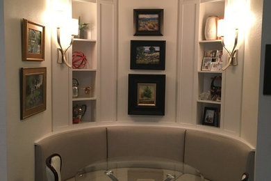 Trendy dining room photo in Austin