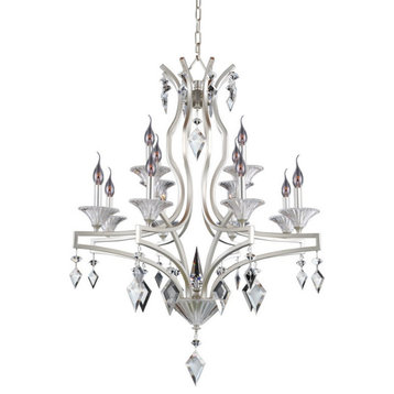 Florence 32"x35" 12-Light Transitional Chandelier by Allegri