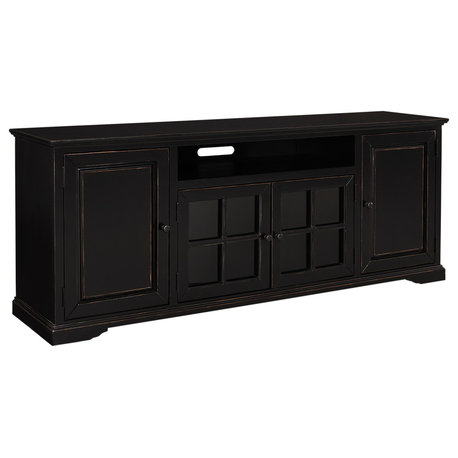 Hamilton TV Console, Vintage Black, 82"