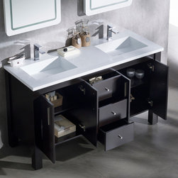 Bathroom Vanities with Solid Surface Top - Bathroom Vanities And Sink Consoles