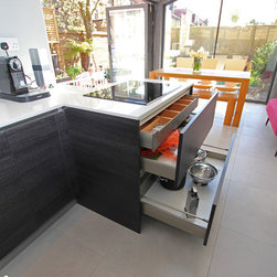 Open Plan Galley Kitchen - Kitchen Cabinetry