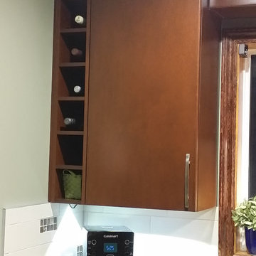 Contemporary Kitchen - Flat Maple Doors with Rounded Edges