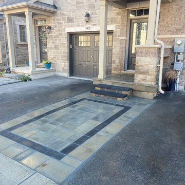 Front Yard walkway and Concrete Overlay