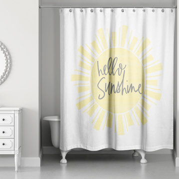 Hello Sunshine 71x74 Shower Curtain