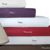 Cotton 1500 Thread Count Solid Sheet Sets Queen Burgundy