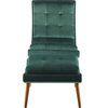 Hotwells Lounge Chair and Ottoman Set - Green