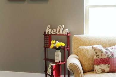 Inspiration for a cottage dining room remodel in Other