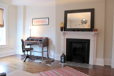 Living room - contemporary living room idea in Toronto