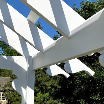 Beams with Fancy Scroll Cut Ends