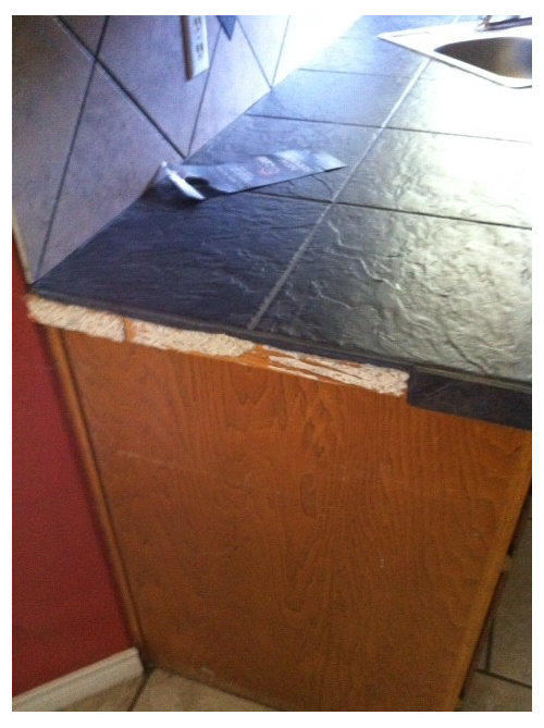 Kitchen countertop border