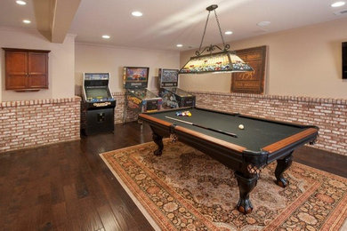 Trendy basement photo in Atlanta