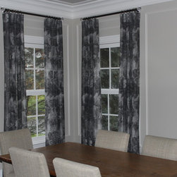 Inverted box pleat Drapery Panels - Window Treatments