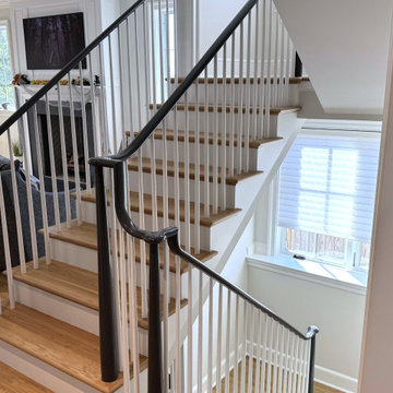Project #142 | Transitional Staircase with Over-the-Post Balustrade