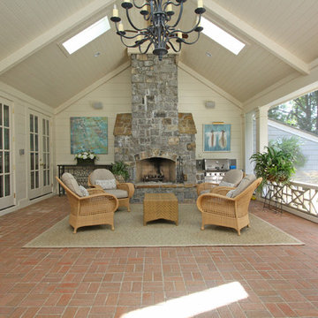 Screened porch and pool