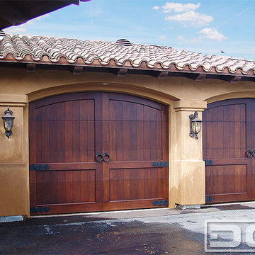 California Dream 10 | Custom Made Arched Top Carriage Style Wooden Garage Doors!