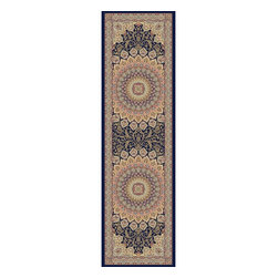 Home Decorators Collection - Lawrence Navy (Blue) 2 ft. 2 in. x 11 ft. Indoor Rug Runner - Rugs