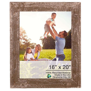 HomeRoots 16x20 Rustic Espresso Picture Frame