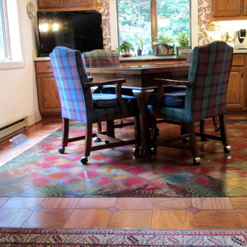 Painted Floorcloth, Black Mountain NC