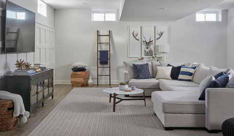 Room of the Day: A Stylish Basement With Zones for Everyone